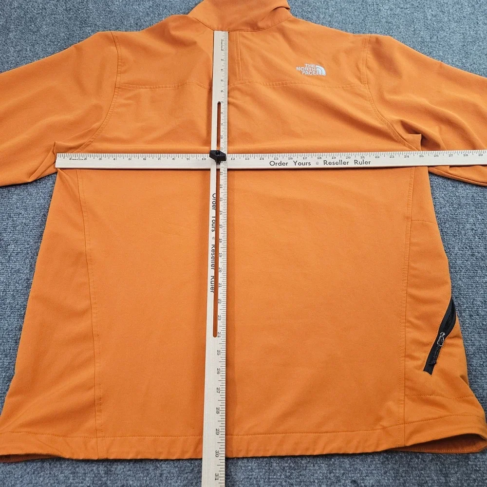 The North Face Apex Pullover Mens XL Orange 1/4 Zip Softshell‎ Jacket Hiking